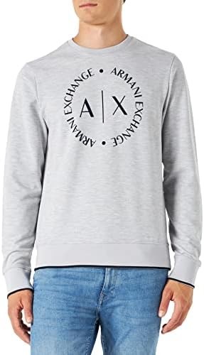 A|X ARMANI EXCHANGE 男款大標誌長袖運動衫