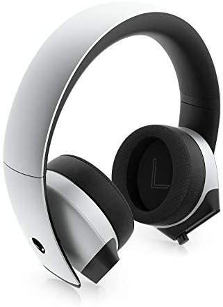 Alienware 7.1 PC Gaming Headset AW510H-Light: 50mm Hi-Res Drivers - Noise Cancelling Mic - Multi Platform Compatible(PS4,Xbox One,Switch) via 3.5mm Jack, Gray